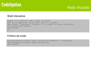 Introducción a la programación en Python | ODP