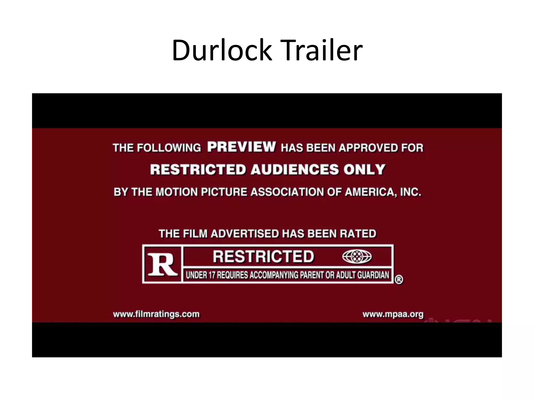 Durlock Trailer
 