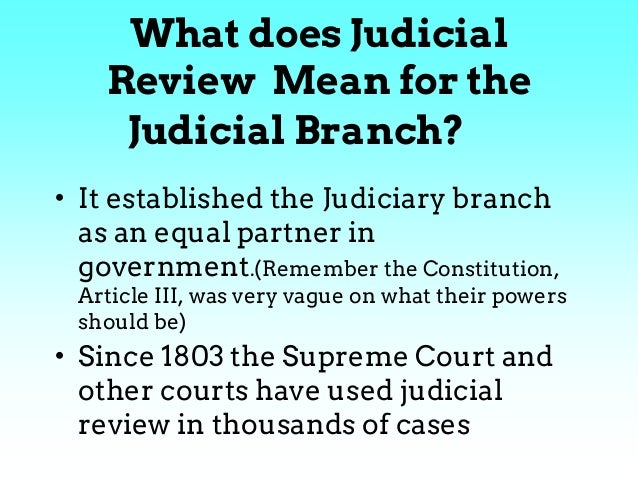 what do the judicial branch do