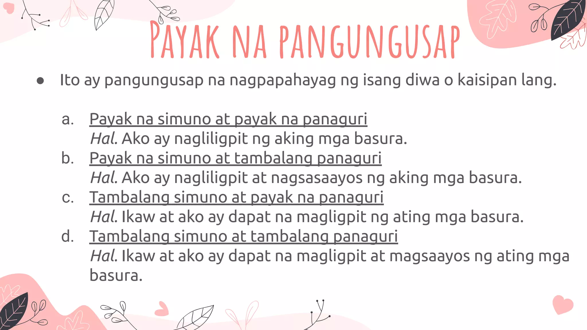 Uri ng Pangungusap Ayon sa Kayarian | PDF