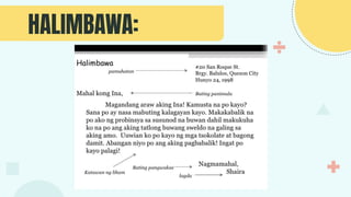 Liham Example For Friend Liham | PDF