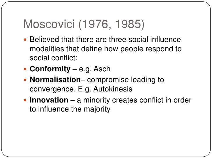 Q4L01 Social influence and conformity