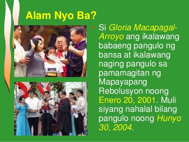 Layunin Ng Pagsasalita Ni Pangulong Arroyo