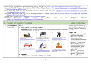 Q4_LE_TLE 7_Lesson 2 UP LESSON 8 IN T.L.E. 7. EXPLORATORY | PDF