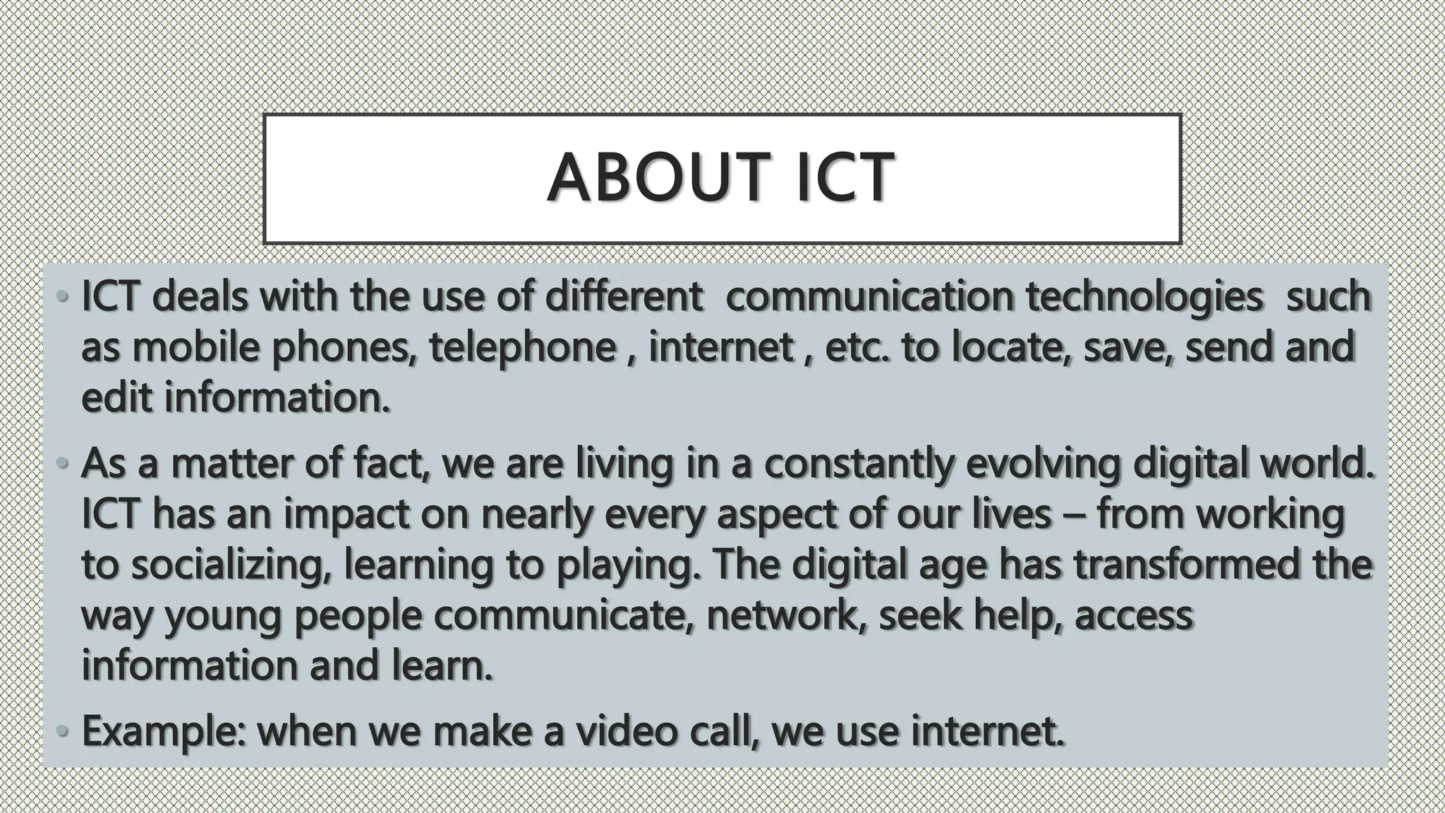 E-Tech: M2:ICT Project for Social Change | PPTX