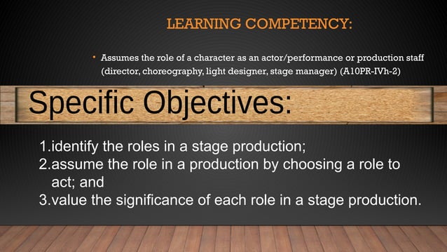 Q4_MAPEH-10_Arts-Roles-in-a-stage-production-1.pptx | Musicals | Genres