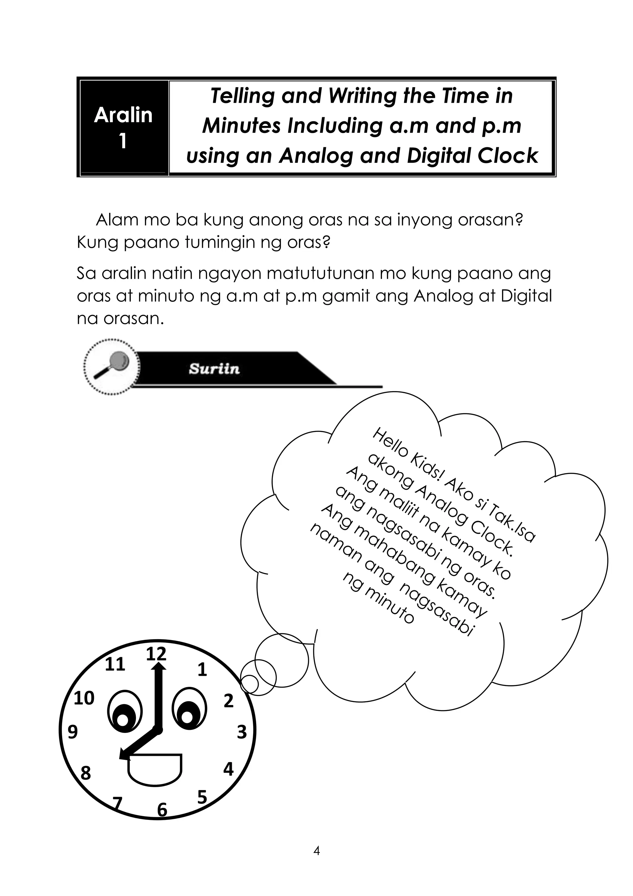 Relapse Time Grade Two Math Tagalog IKAAPAT NA MARKAHAN MODULE MATHEMATICS GRADE 2 | PDF