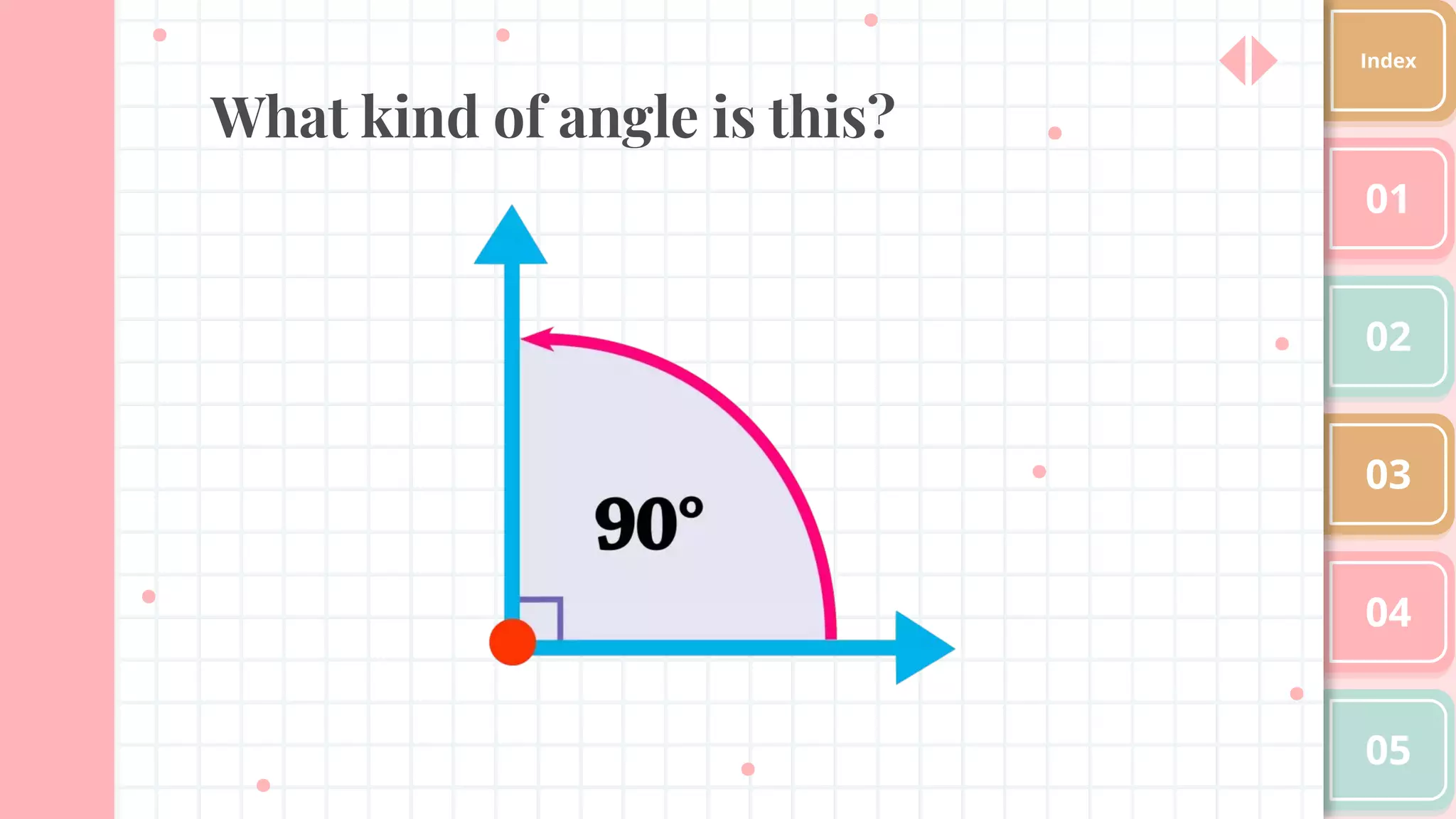 What kind of angle is this?
01
02
03
04
05
Index
 