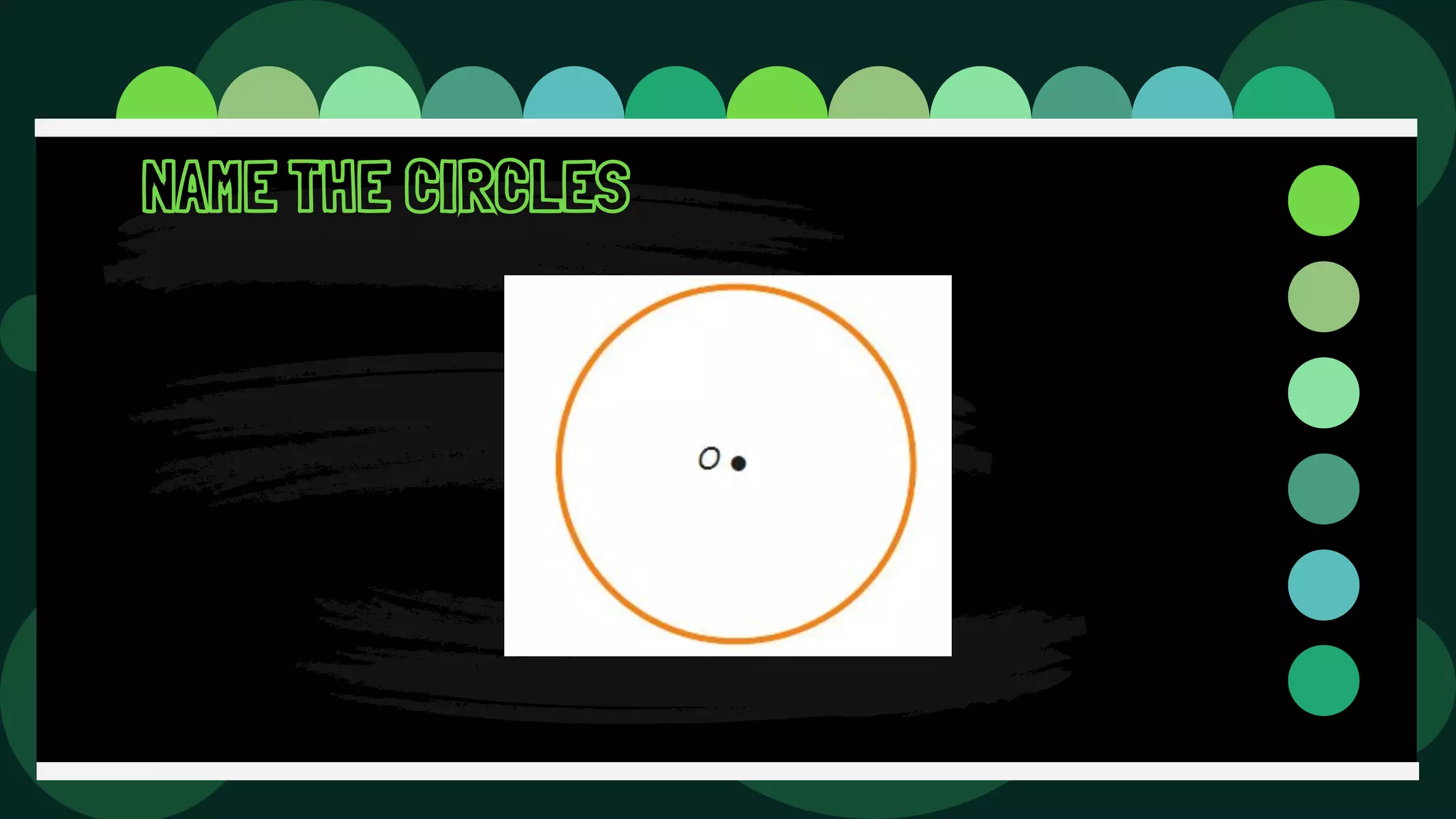 NAME THE CIRCLES
 