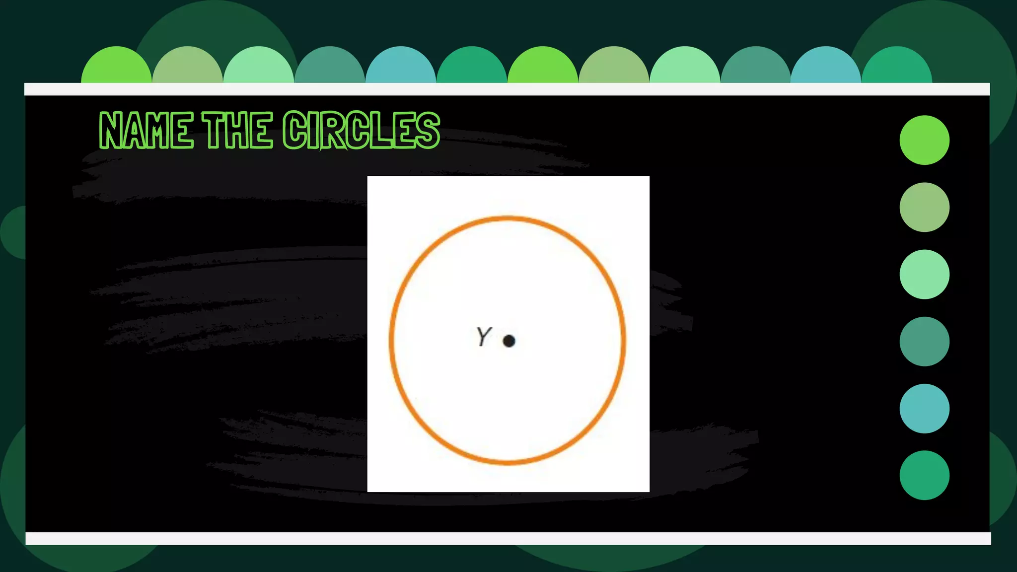 NAME THE CIRCLES
 