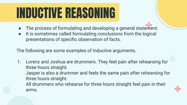 Inductive and Deductive Reasoning | PDF