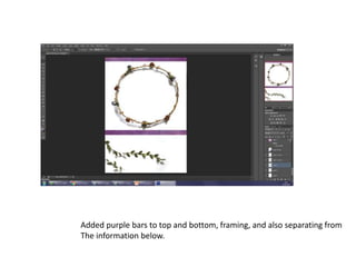 Added purple bars to top and bottom, framing, and also separating from
The information below.
 