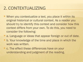 Reading and Writing skills 11 - strategies for critical reading | PPTX
