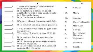 Comprehensive Science 6 Lesson on Comparing Planets in the Solar System ...