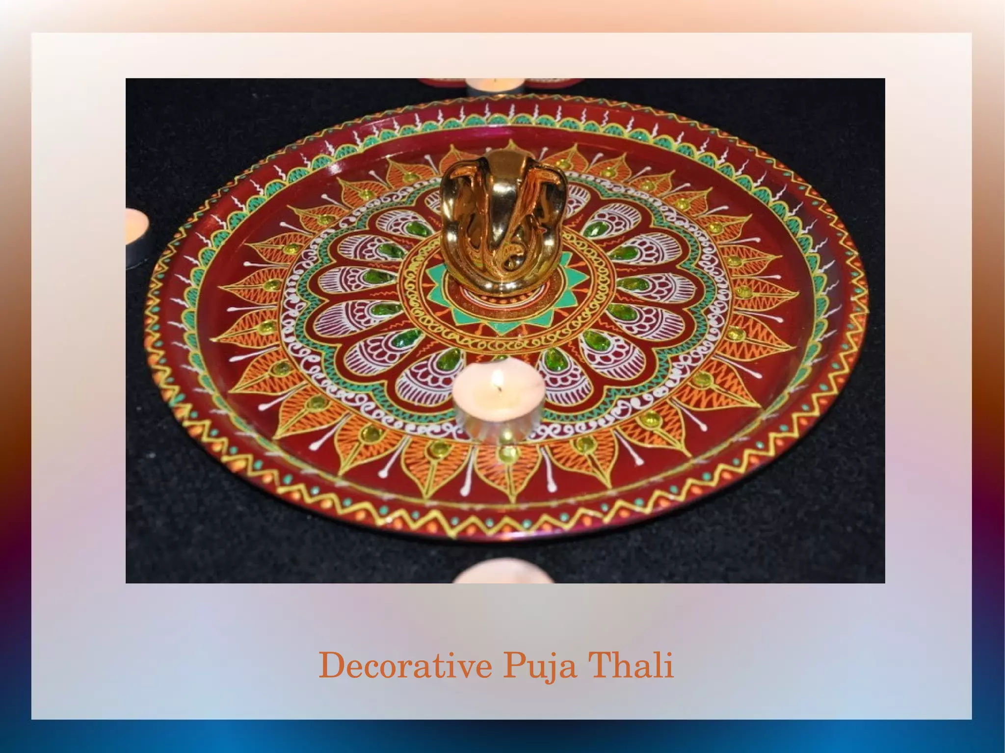 Decorative Puja Thali