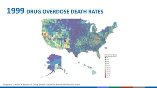 1999 DRUG OVERDOSE DEATH RATES
Designed by L. Rossen, B. Bastian & Y. Chong. SOURCE: CDC/NCHS, National Vital Statistics System
 