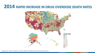 2014 RAPID INCREASE IN DRUG OVERDOSE DEATH RATES
Designed by L. Rossen, B. Bastian & Y. Chong. SOURCE: CDC/NCHS, National Vital Statistics System
 