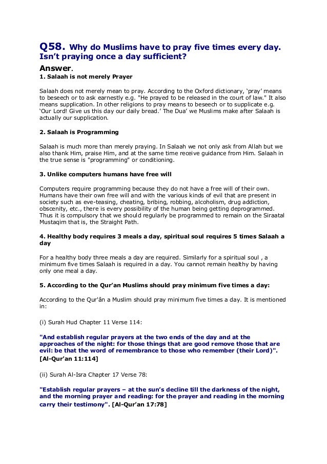 q56muslim pray 5 times