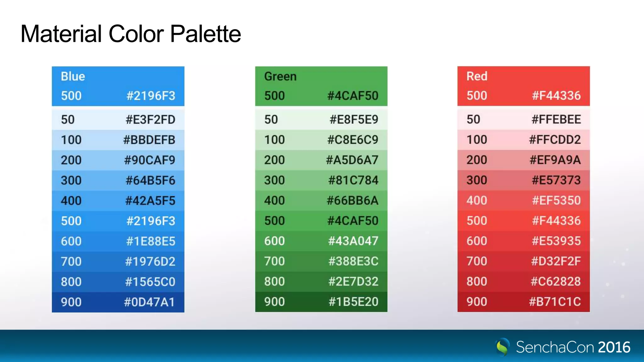 Material Color Palette
 