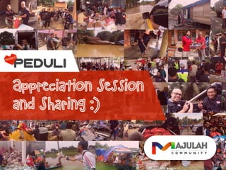 Appreciation Session  
and Sharing :)
 