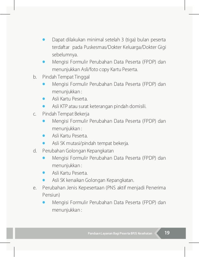 ktp pindah e surat Kesehatan Layanan Bagi Peserta Buku Panduan BPJS