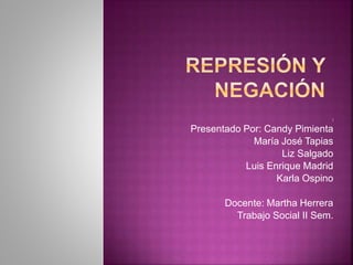 I
Presentado Por: Candy Pimienta
María José Tapias
Liz Salgado
Luis Enrique Madrid
Karla Ospino
Docente: Martha Herrera
Trabajo Social II Sem.
 