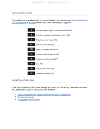 Chromebook for early dummies | PDF