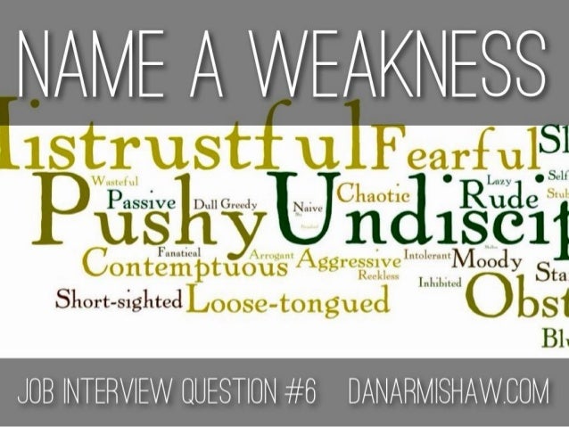 prepare for the quot name a weakness quot job interview question biggest weakness interview question