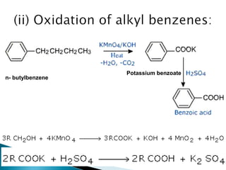 n- butylbenzene
Potassium benzoate
 