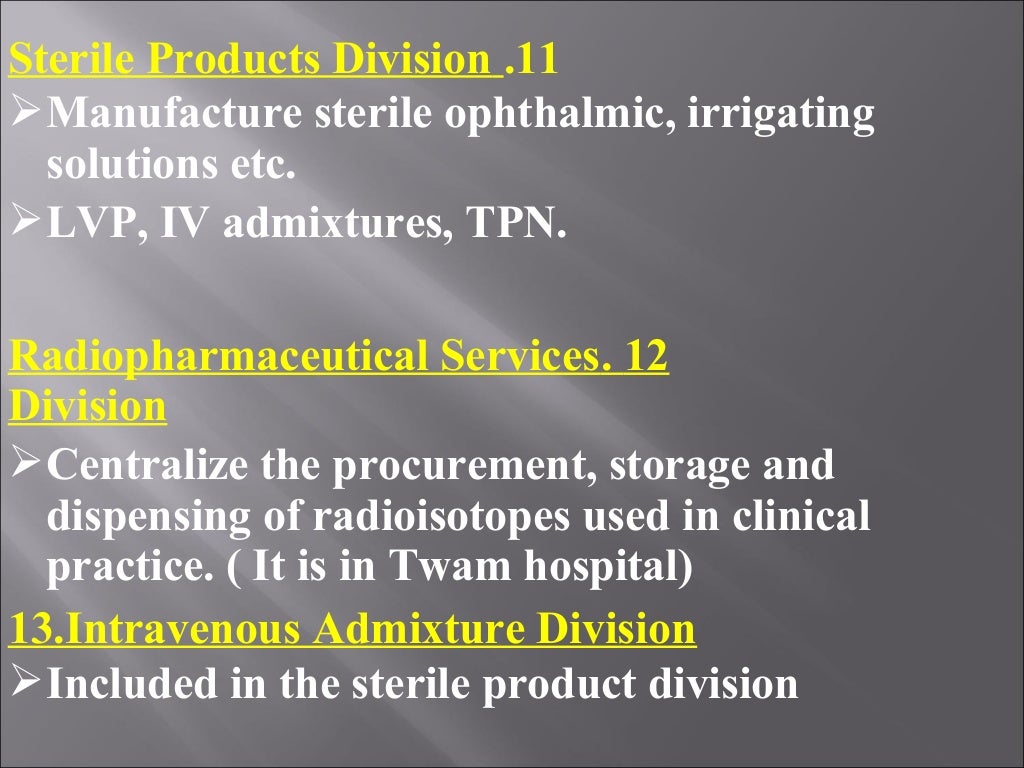 Hospital Pharmacy Slides 