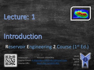 Reservoir Engineering 2 Course (1st Ed.)

 