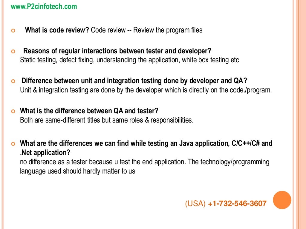 QA interview questions 2013