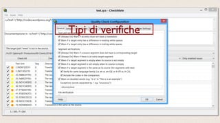 Tipi di verifiche
 