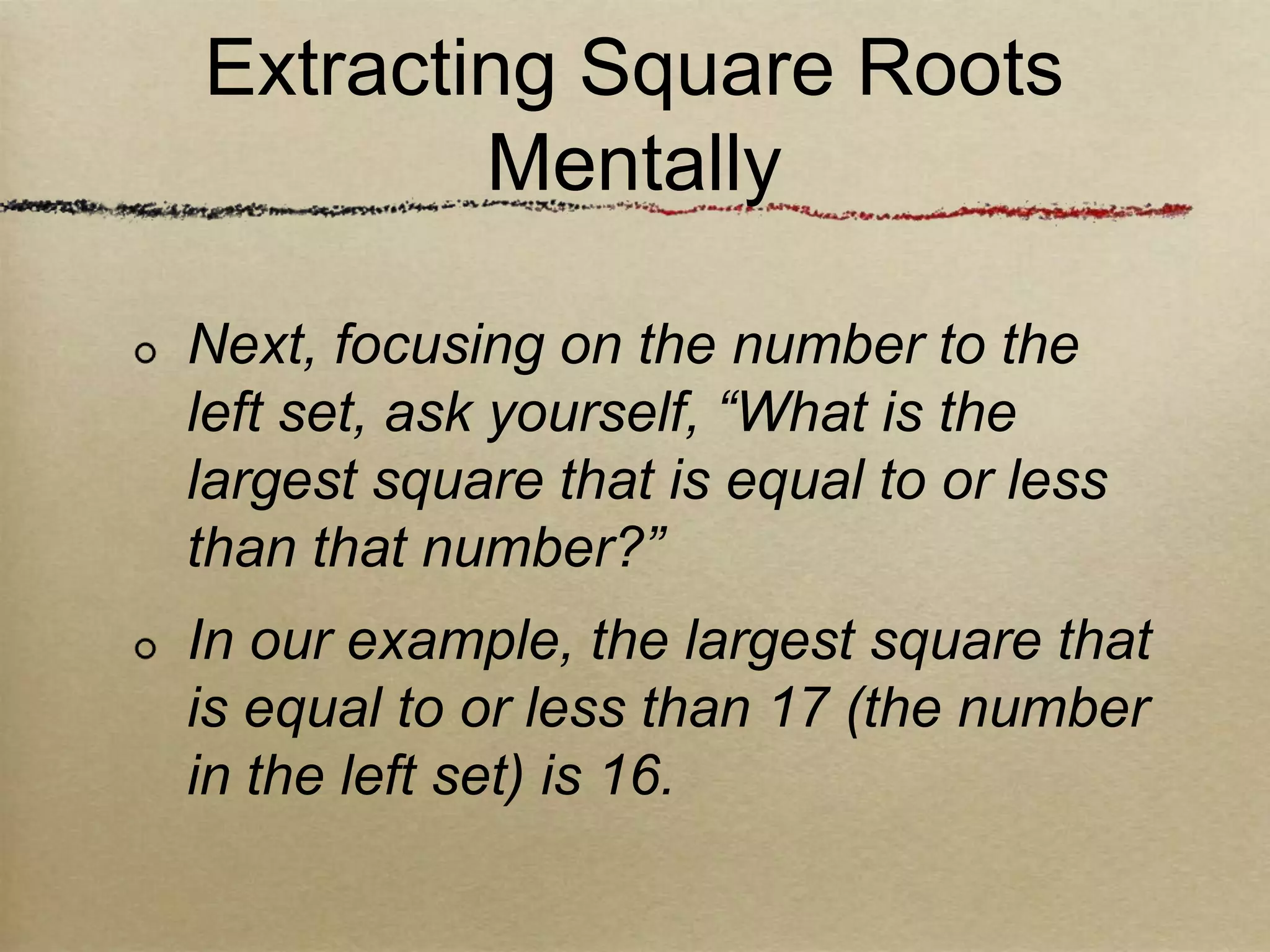 Qa05 square root and cube root | PPTX