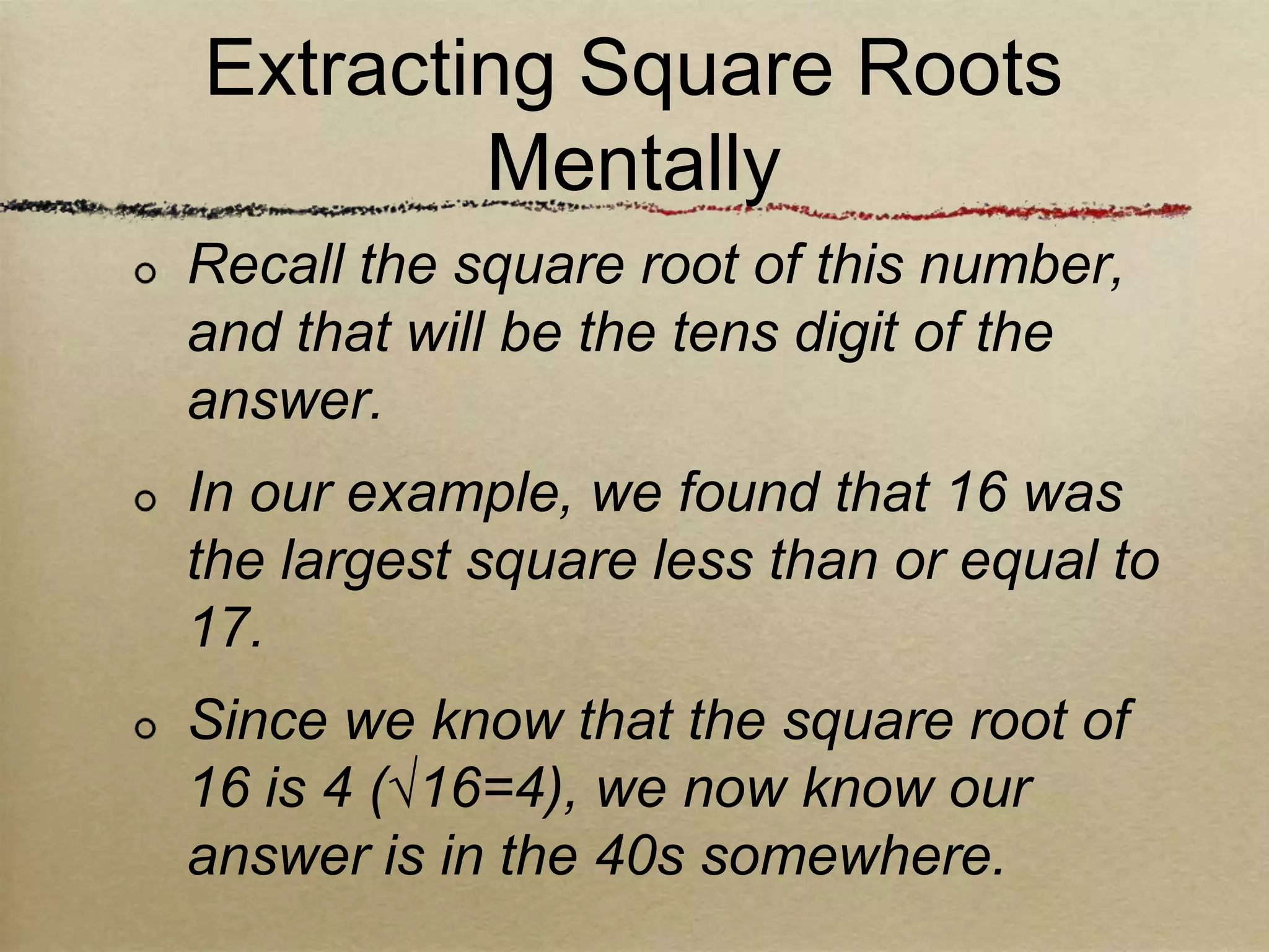 Qa05 square root and cube root | PPTX