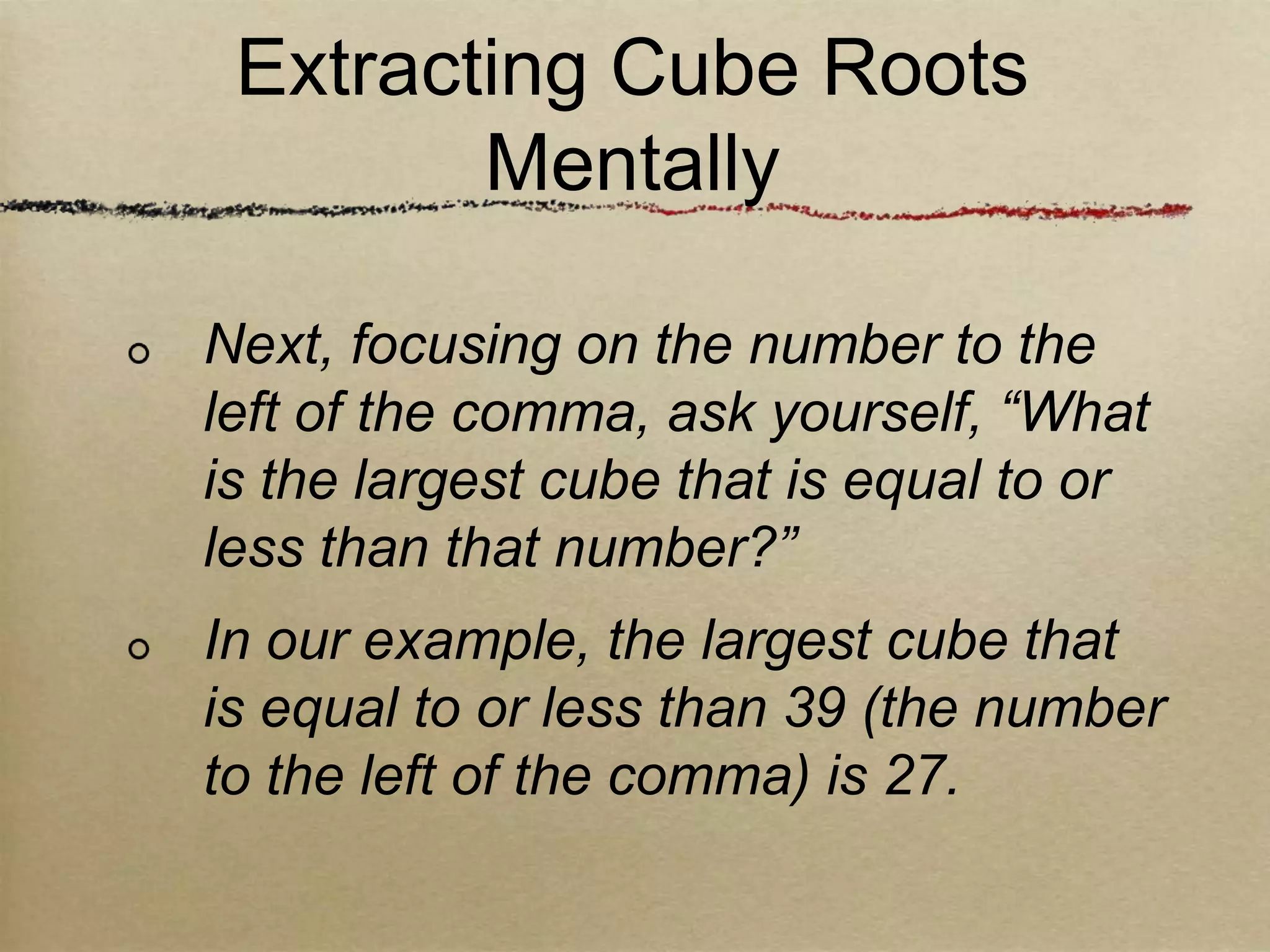 Qa05 square root and cube root | PPTX