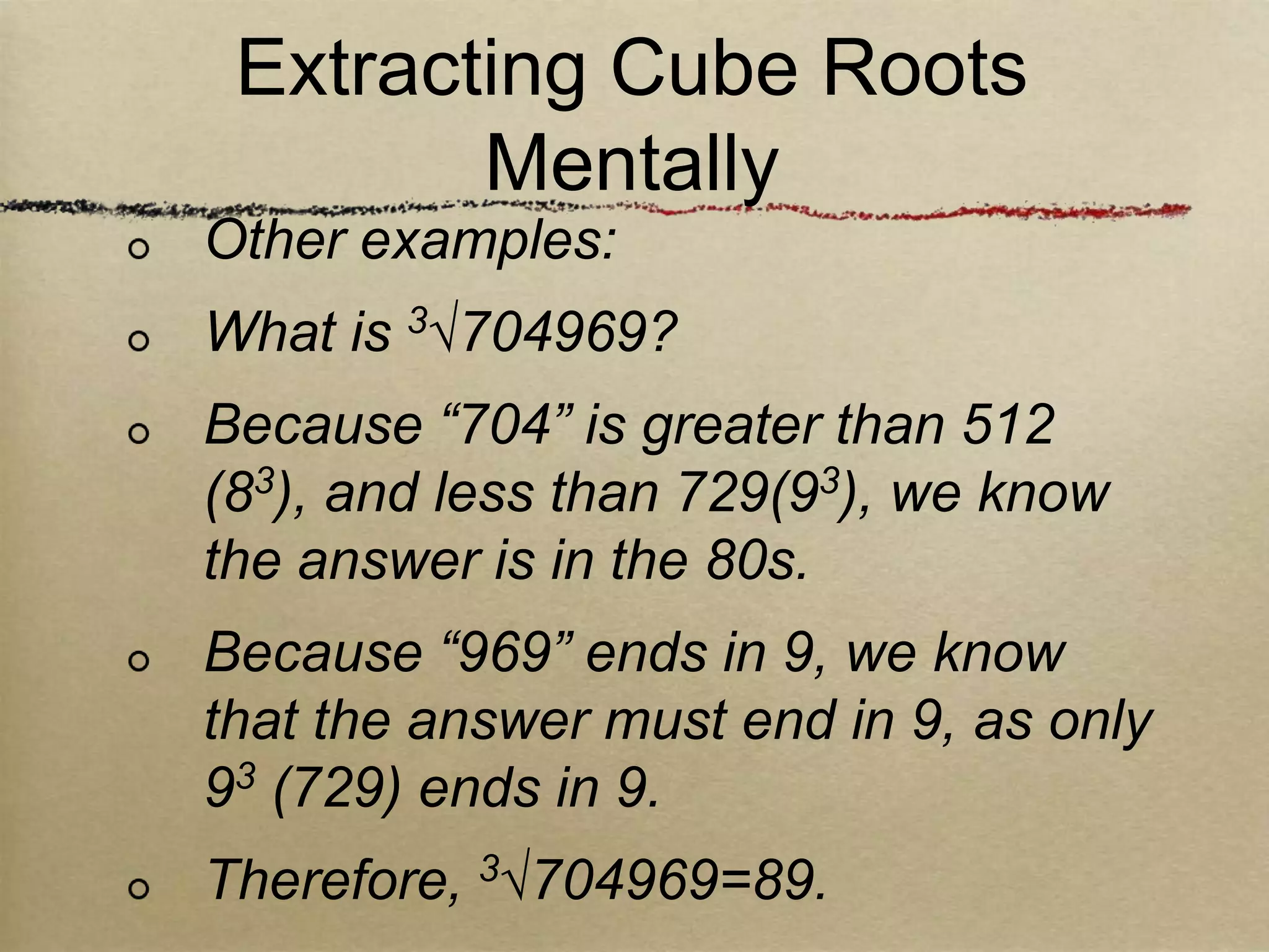 Qa05 square root and cube root | PPTX