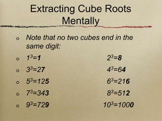 Qa05 square root and cube root | PPTX