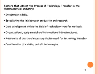 Product development and technology transfer M pharm | PPTX