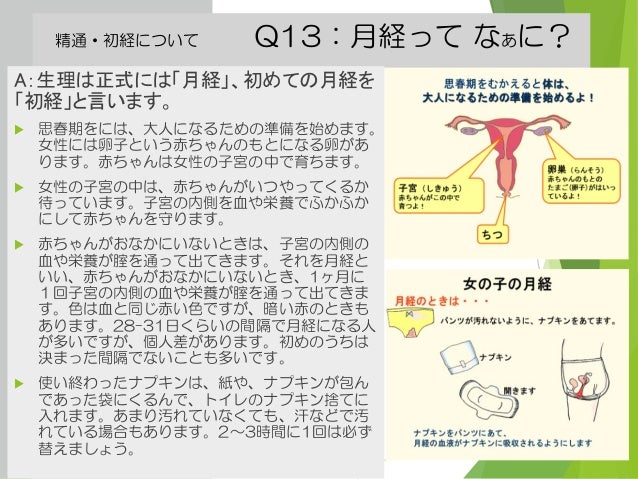 q13 月経ってなあに q13 月経ってなあに