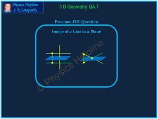 Physics Helpline
L K Satapathy
3D Geometry QA 7
 