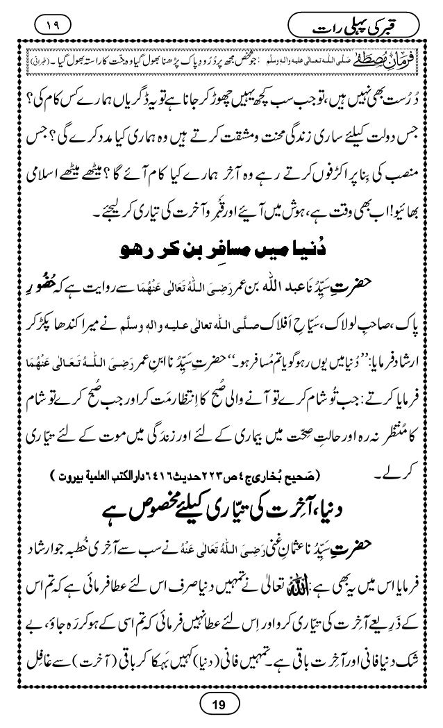 Qabar Ki Pehli Raat