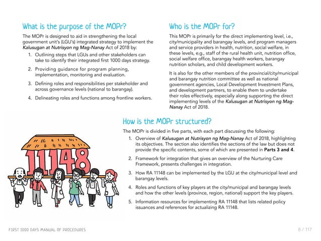 First 1000 Days Manual of Procedures | PDF | Daycare and Pre-School ...