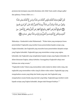 Qada Dan Qadar