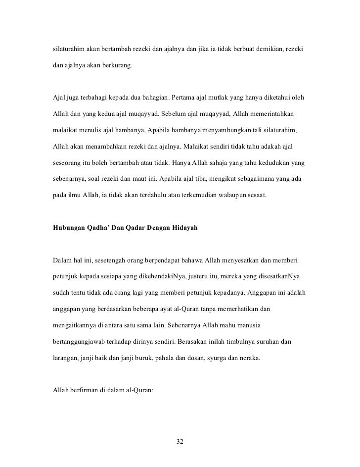 Inilah 5+ Contoh Kata Pengantar Makalah Qada Dan Qadar Paling Lengkap 