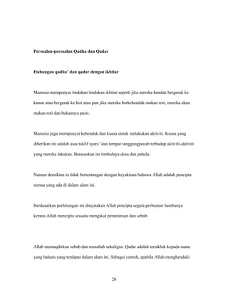 Qada Dan Qadar