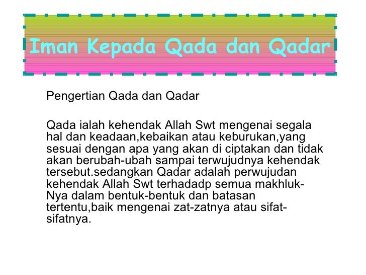 46+ Contoh Soal Qada Dan Qadar