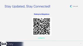 19
Stay Updated, Stay Connected!
Kateryna Abzyatova
Linked In
 