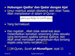 Qadha Dan Qadar