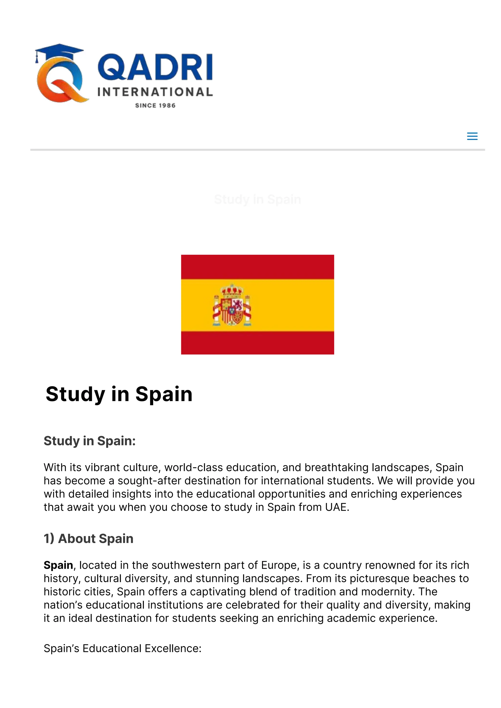 Study in Spain : Immersive Learning Journey | PDF